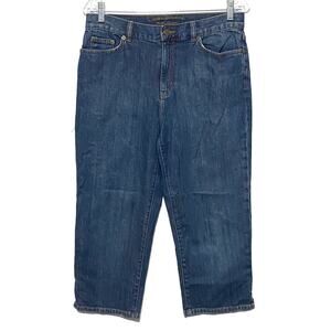 Ralph Lauren Jeans Co. Capri Cropped Womens 6 Dark Wash Casual Preppy Classic
